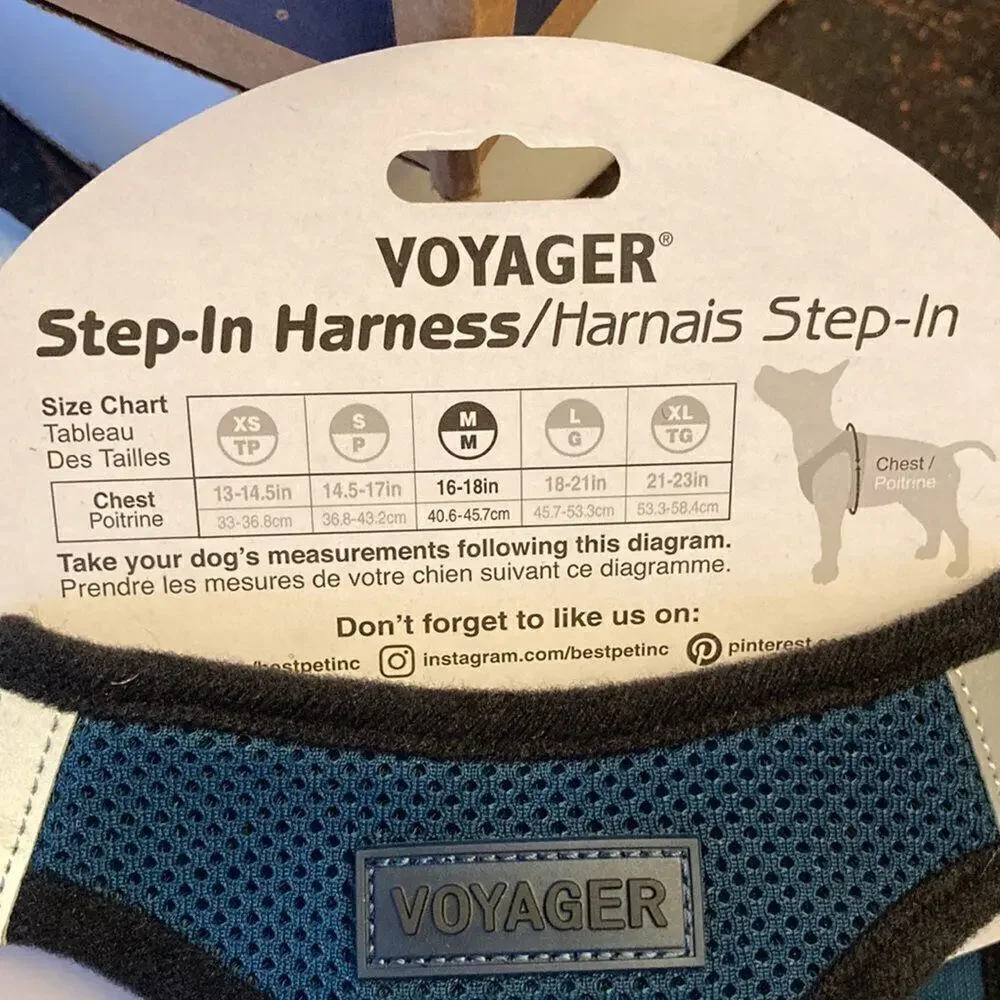 Dog Harness For Small Dog 16 -18' Chest Blue Marked Size M - New In Package